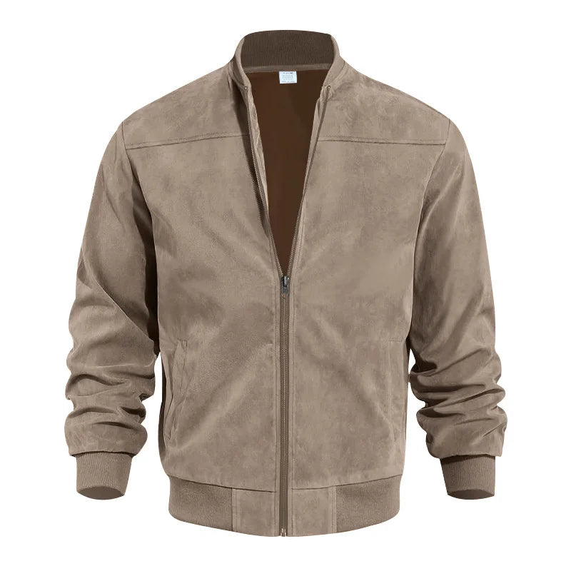 Arden Men's suede light weight zip up jacket