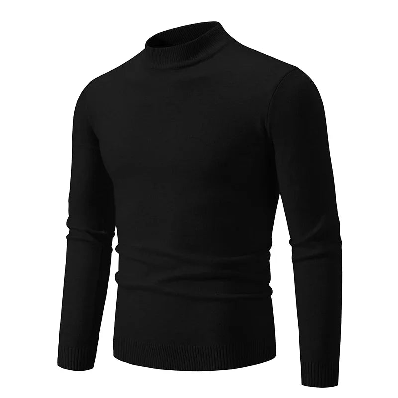 Ardeb Men's light knit turtle neck