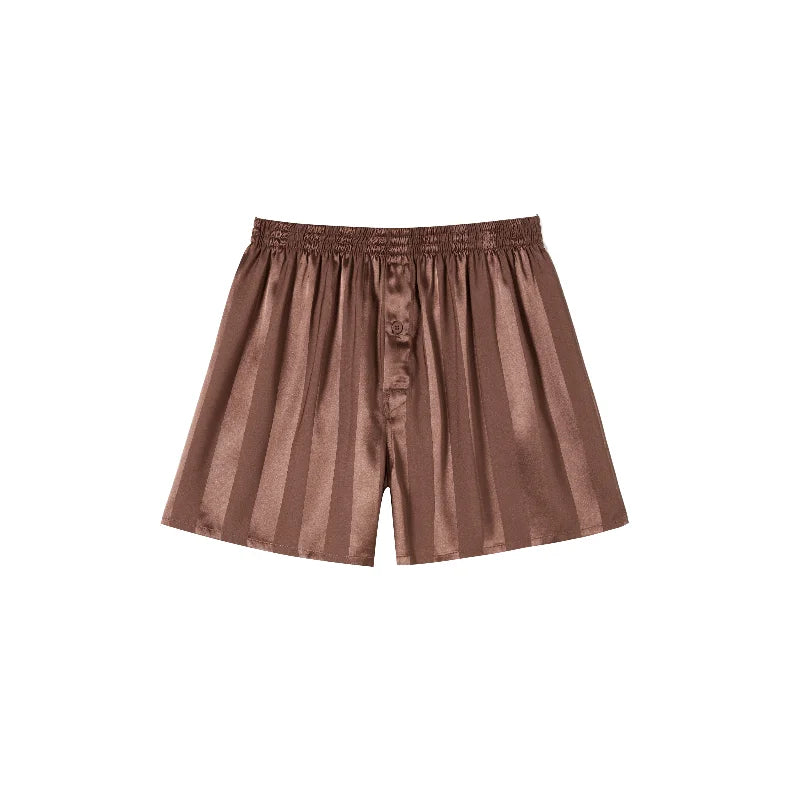 Arden Men's luxury 3 Pc satin striped boxers