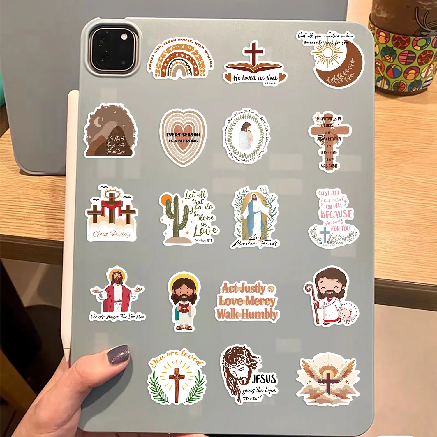 Eterna 50 Pc Boho Jesus stickers