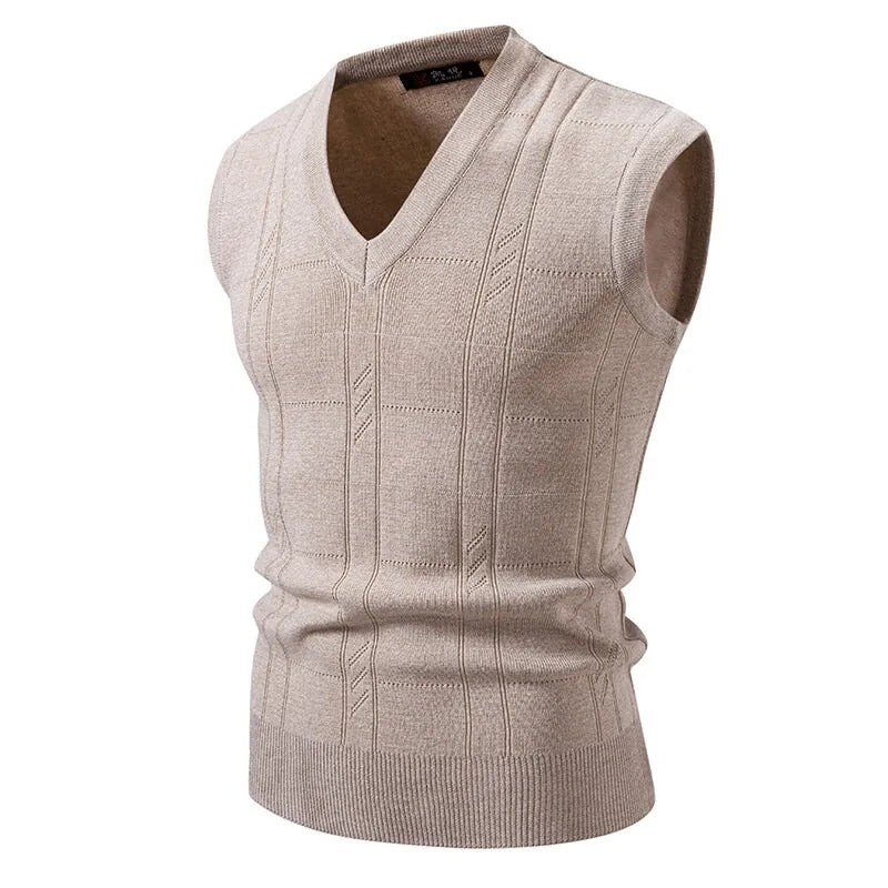 Arden Men's solid knit vest
