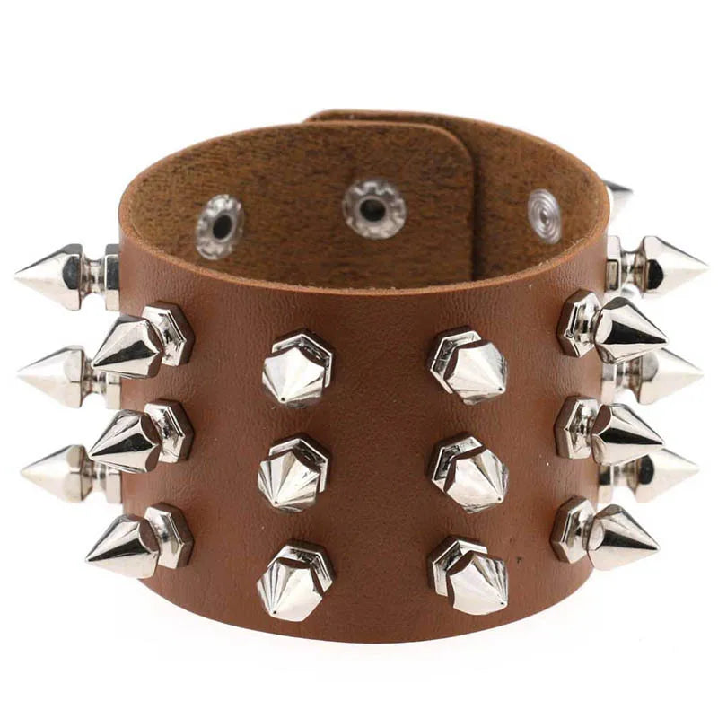 Lomi3 Women’s spiked punk bracelet