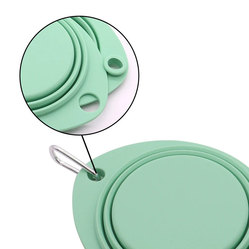 Nomu foldable double sided travel pet bowl