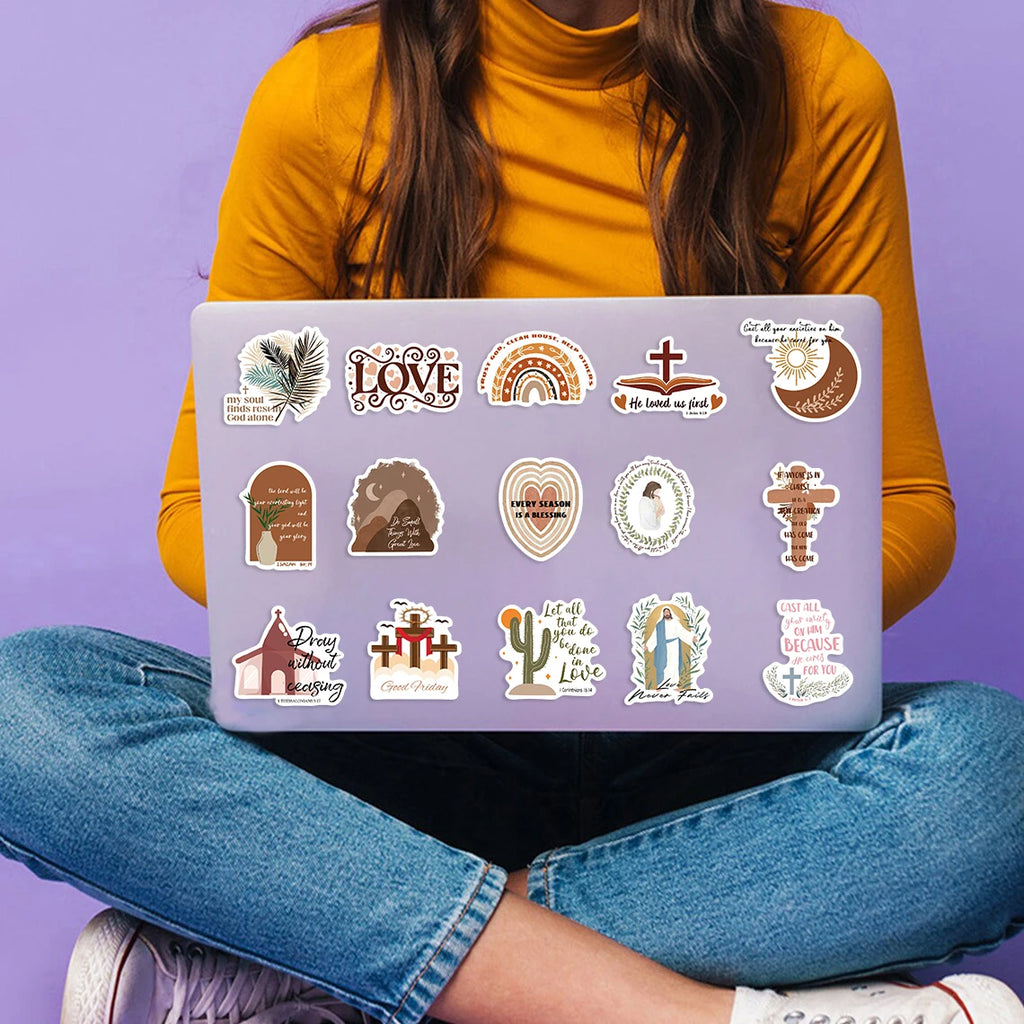 Eterna 50 Pc Boho Jesus stickers