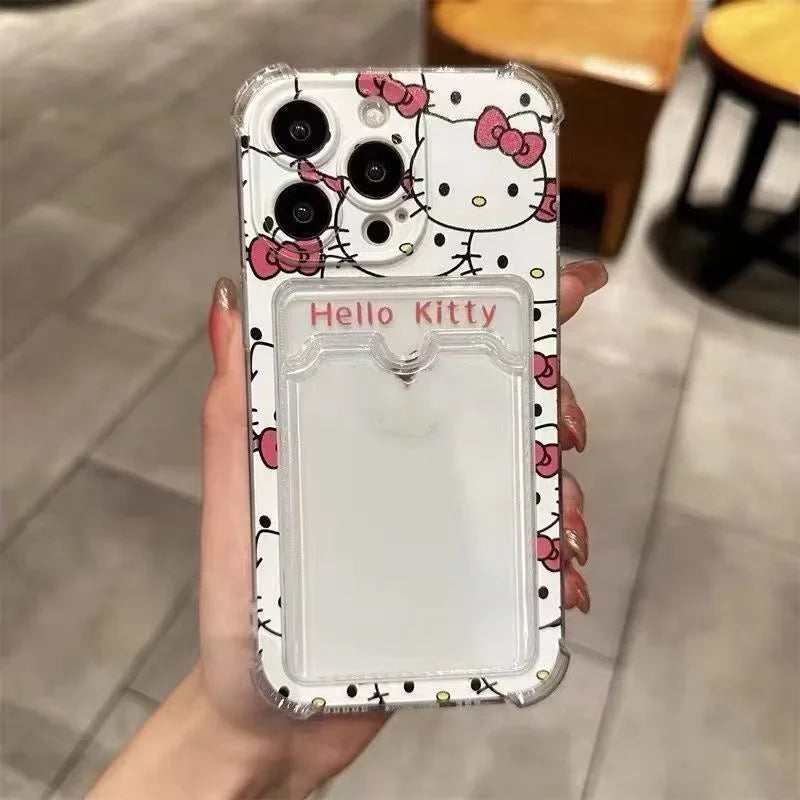 Hello Kitty polaroid/card slot iPhone case