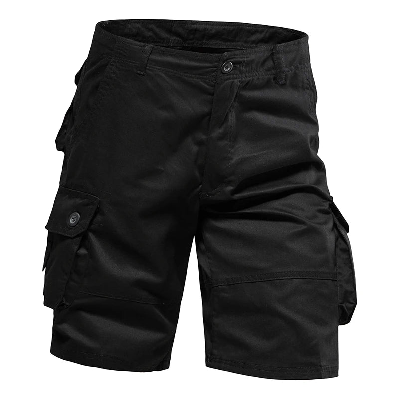 CoreX Men's solid cargo shorts