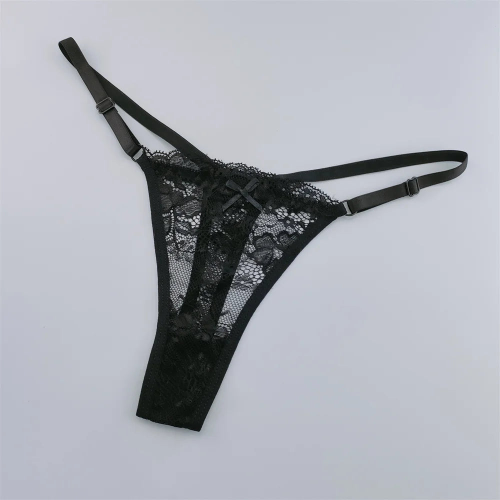 Sorelle Women's 3 Pc adjustable lace thong set