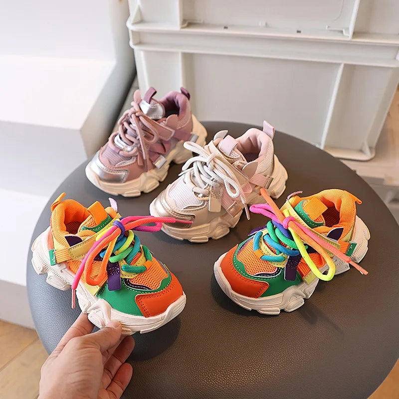 Vello Girl’s color patch sneakers