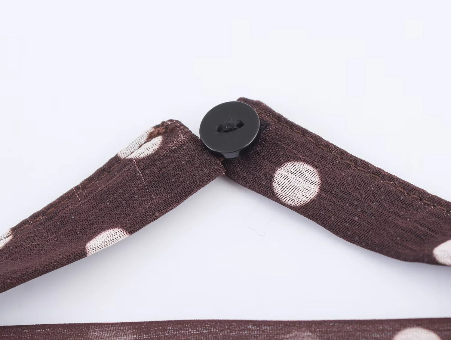 Sorelle Women's polka dot low back halter tie top