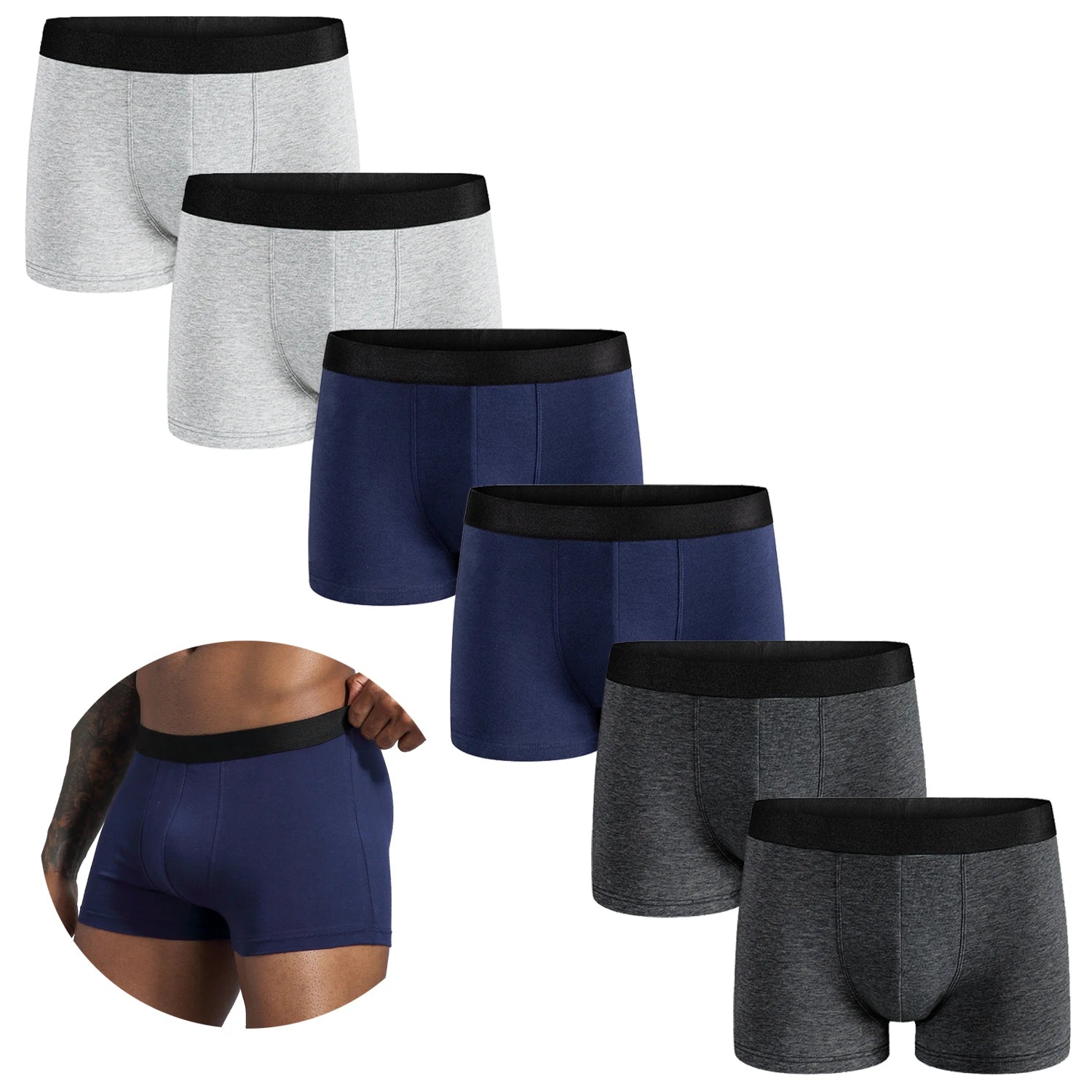 Arden Men's 6 Pc variety boxer set