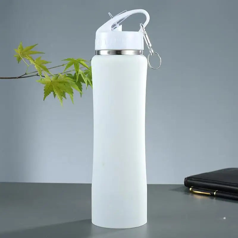CoreX 600ml thermal stainless steel water bottle with straw