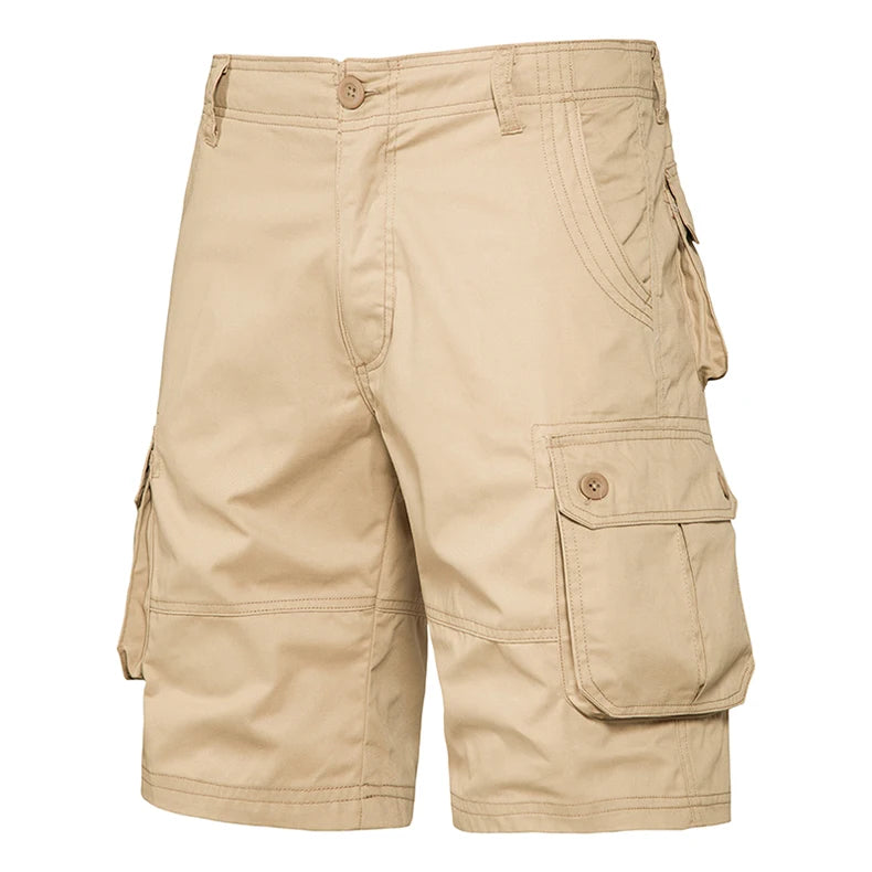 CoreX Men's solid cargo shorts
