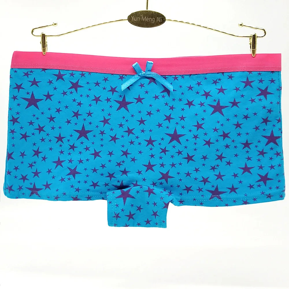 Lomi3 Women's Y2K 5 Pc star boy short panties set