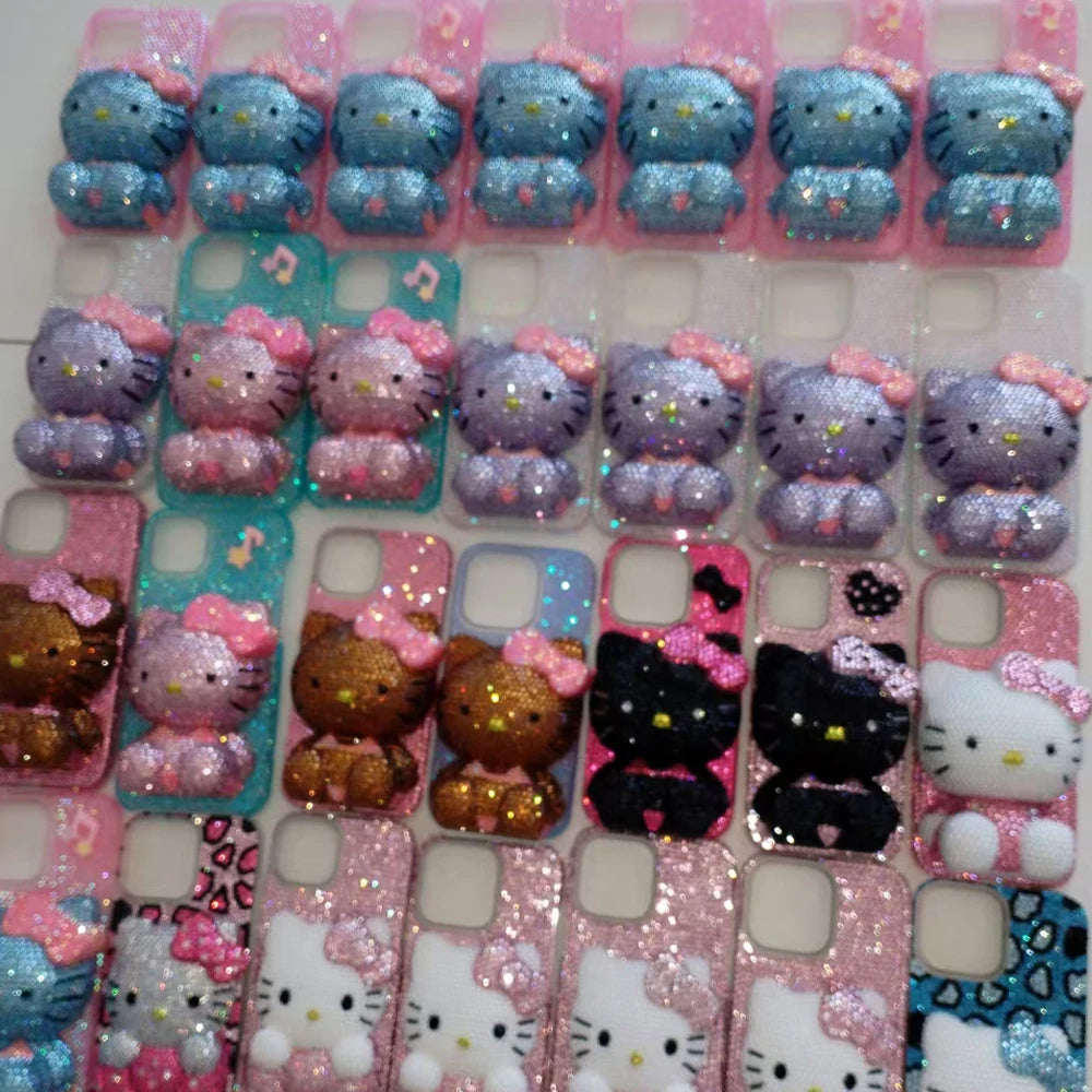 Hello Kitty Y2K rhinestone bling iPhone case