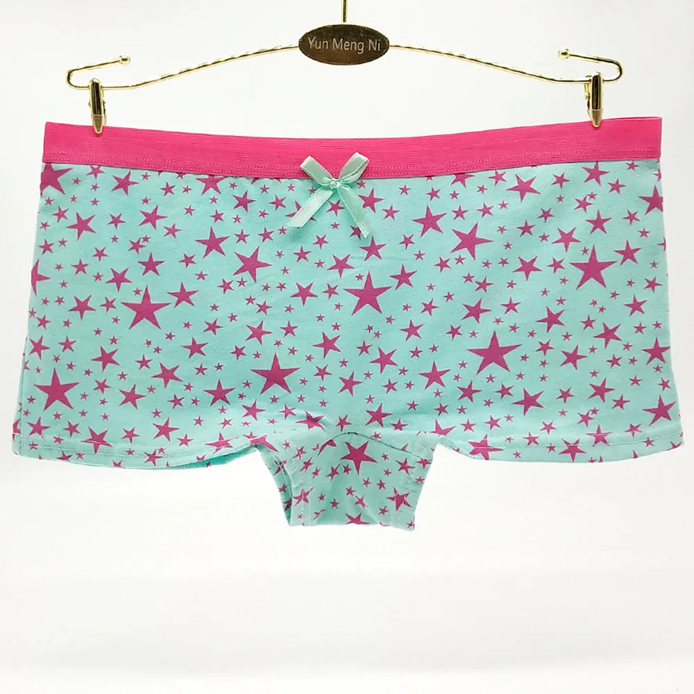 Lomi3 Women's Y2K 5 Pc star boy short panties set