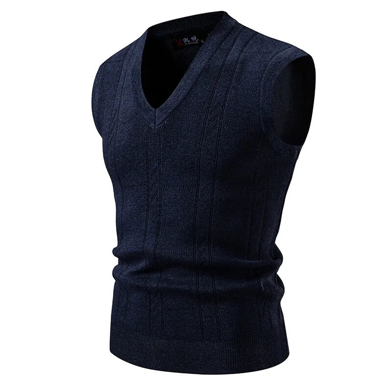 Arden Men's solid knit vest