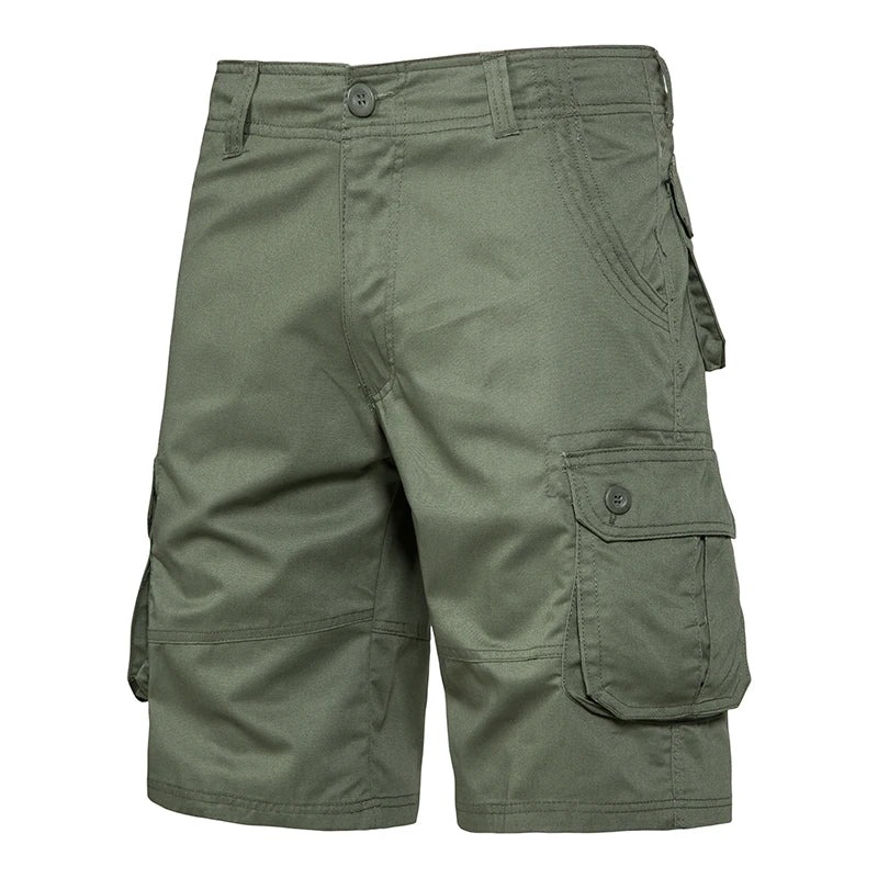 CoreX Men's solid cargo shorts