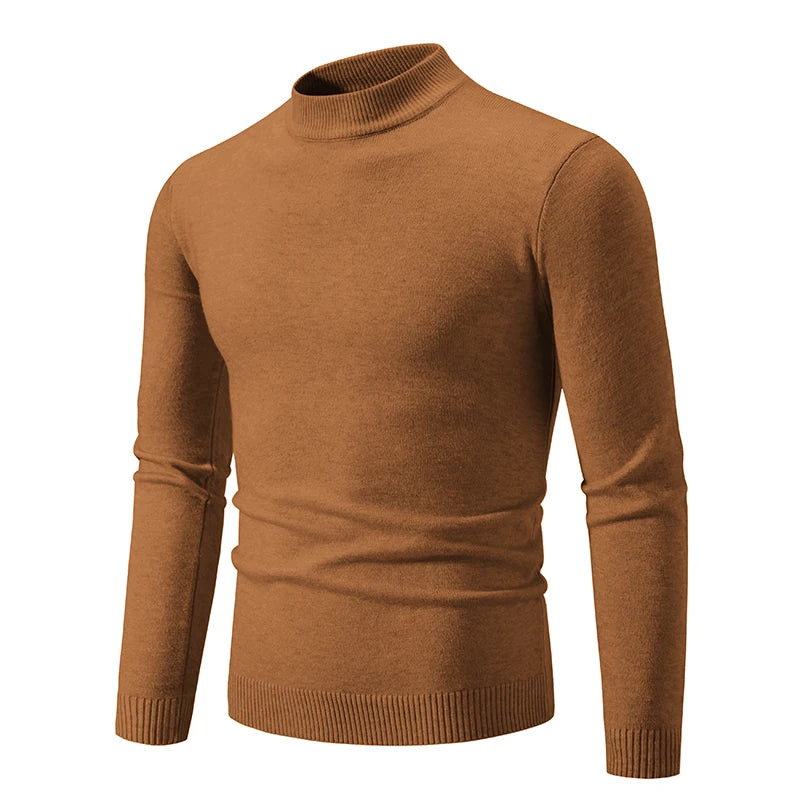 Ardeb Men's light knit turtle neck