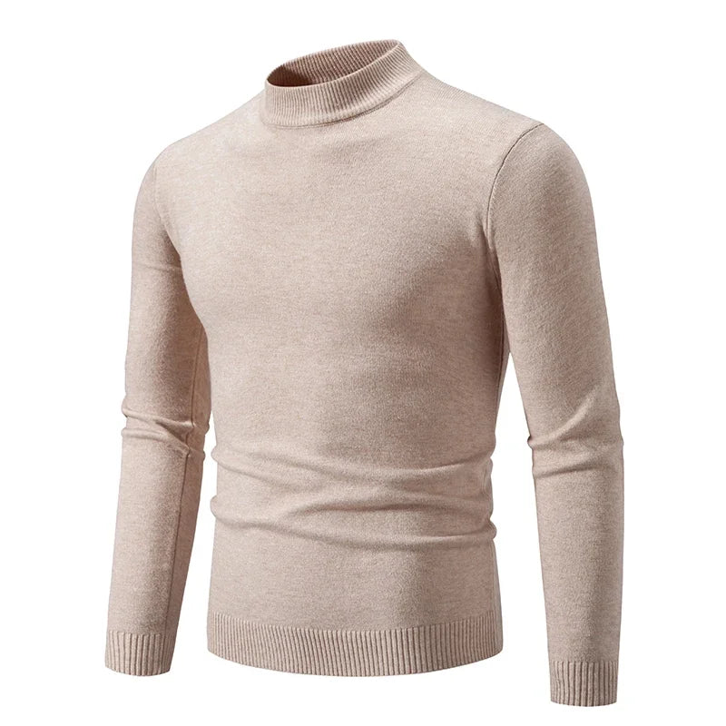 Ardeb Men's light knit turtle neck