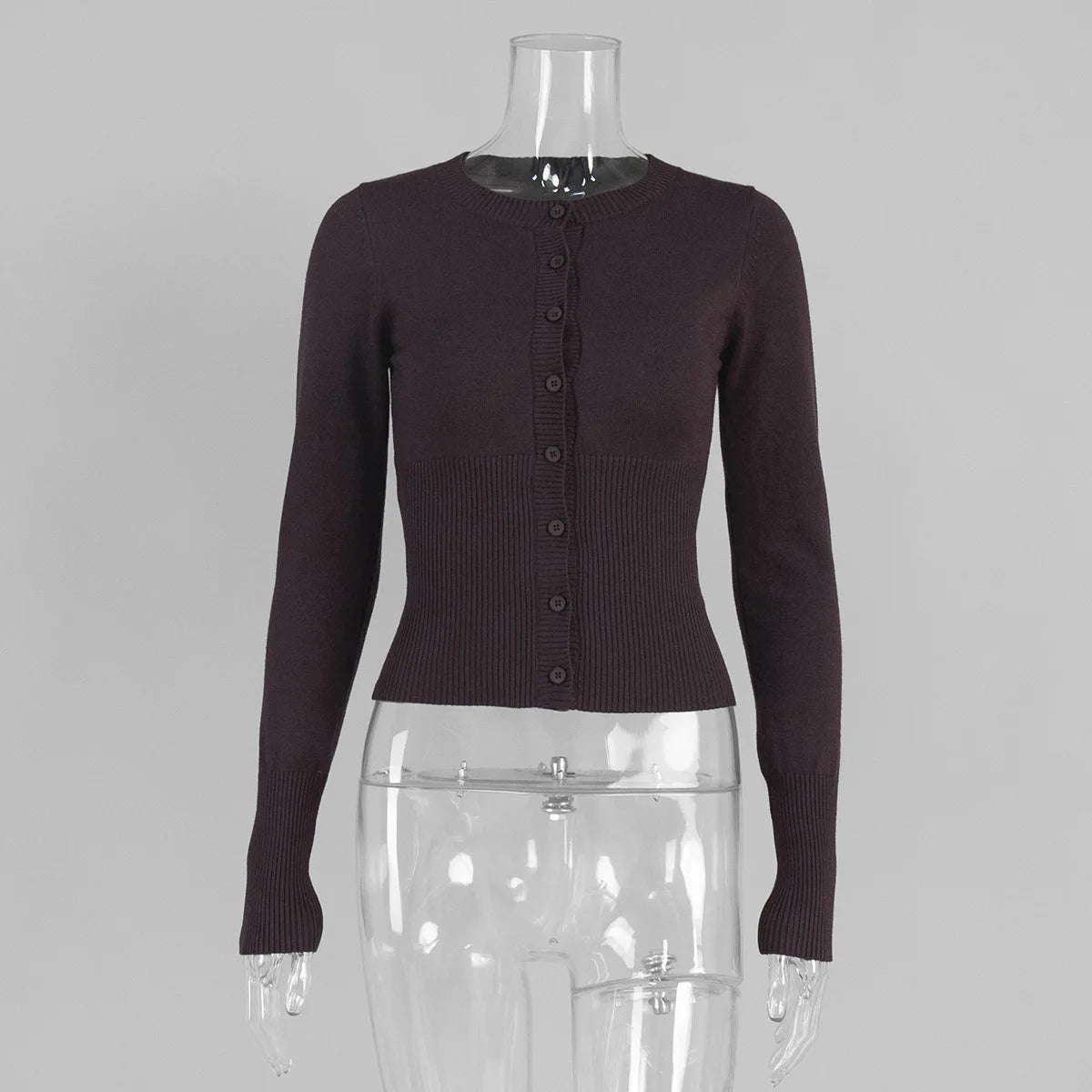 Sorelle Women's fitted button down cardigan shirt