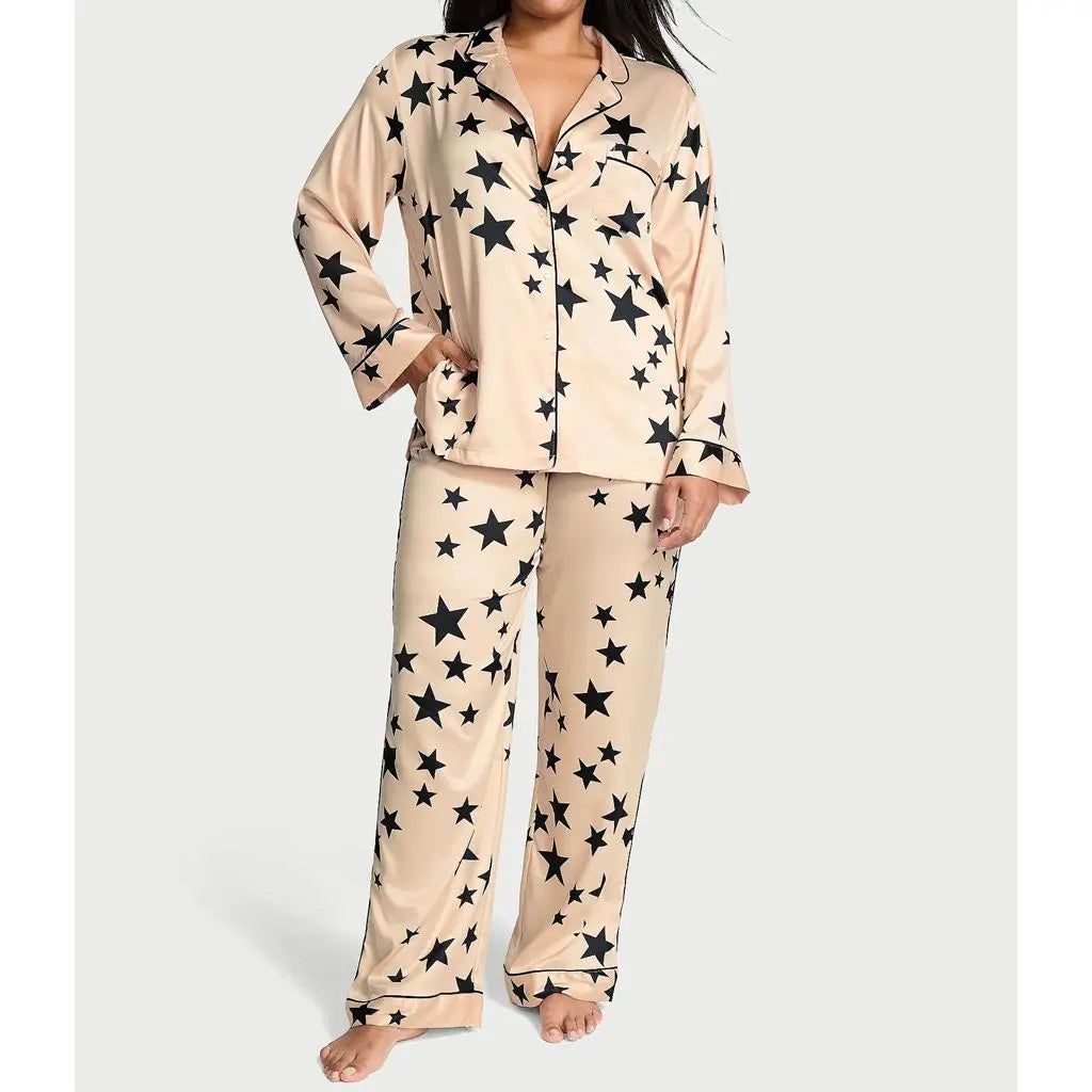Veloura Women's 2 Pc satin pajama set