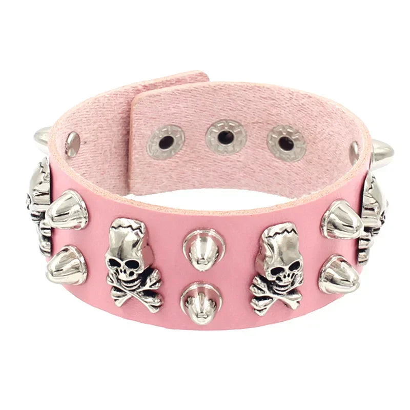 Lomi3 Women’s spiked punk bracelet