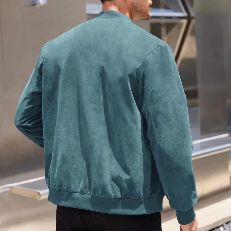 Arden Men's suede light weight zip up jacket