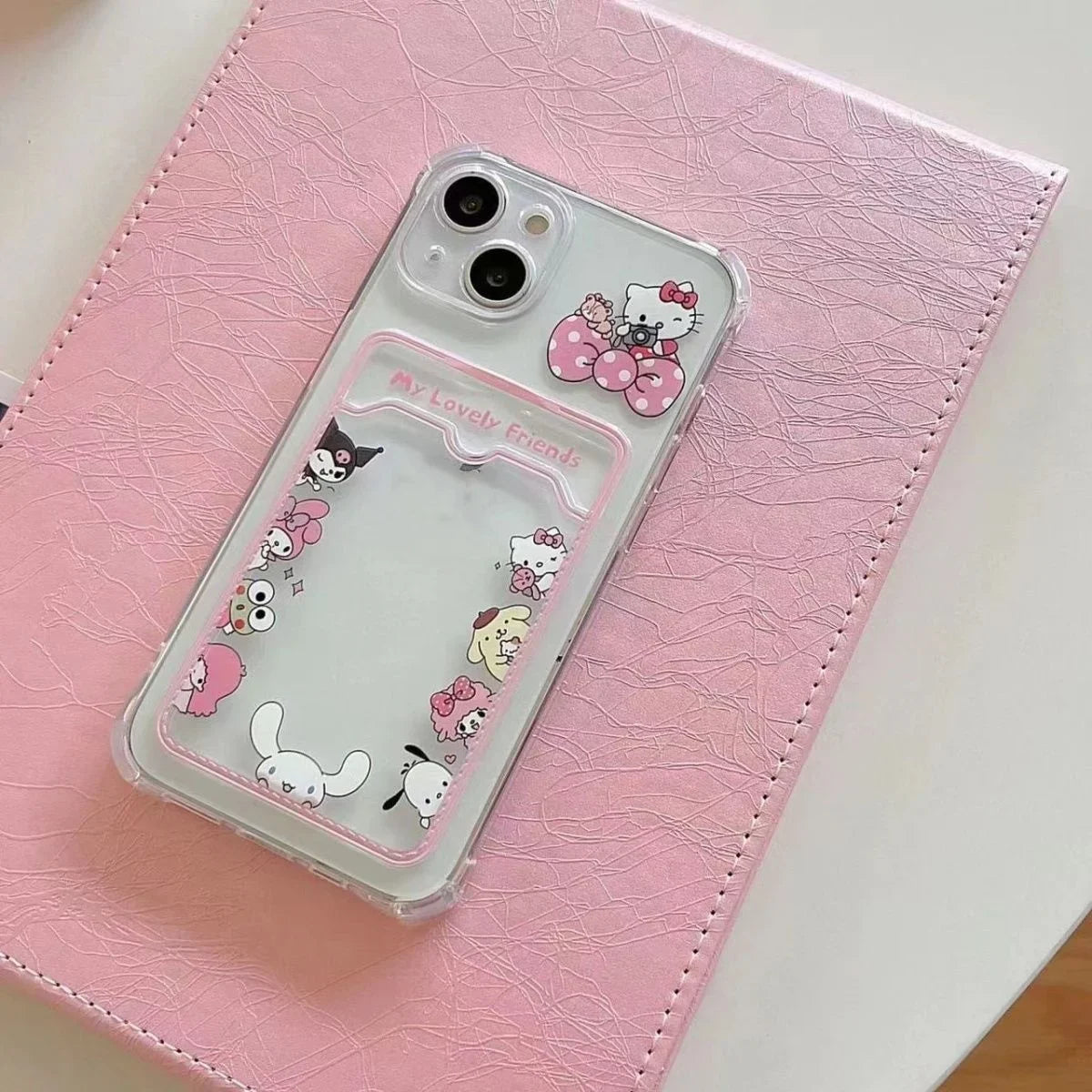 Hello Kitty polaroid/card slot iPhone case