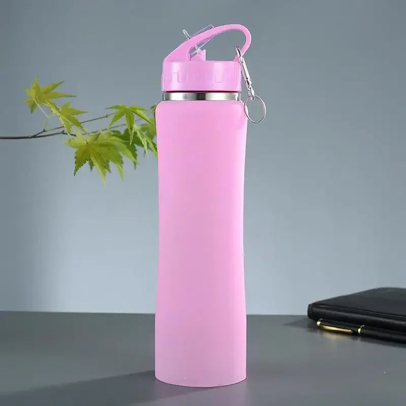 CoreX 600ml thermal stainless steel water bottle with straw