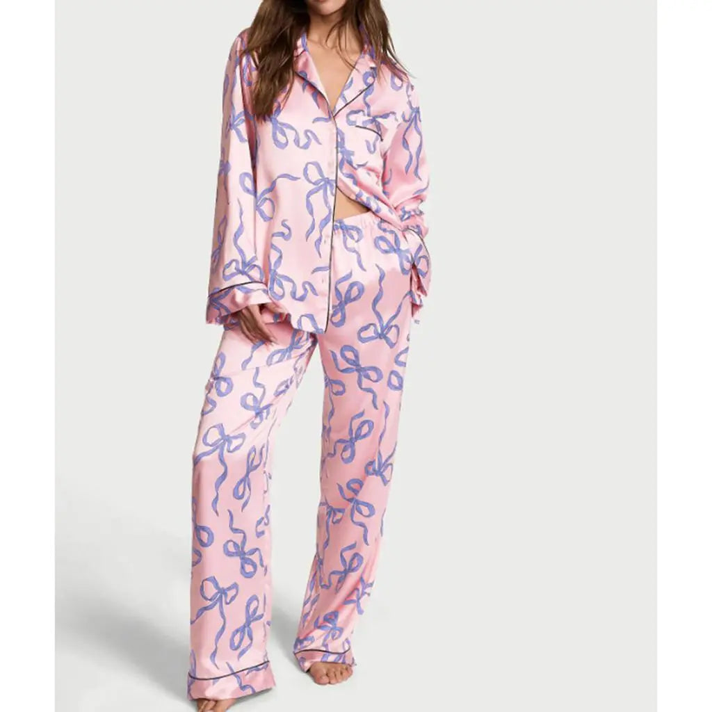 Veloura Women's 2 Pc satin pajama set