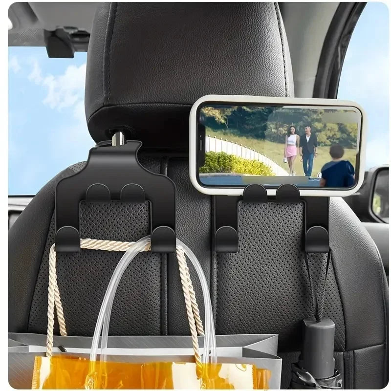 Cruzi 2 Pc 2-in-1 phone holder car hook