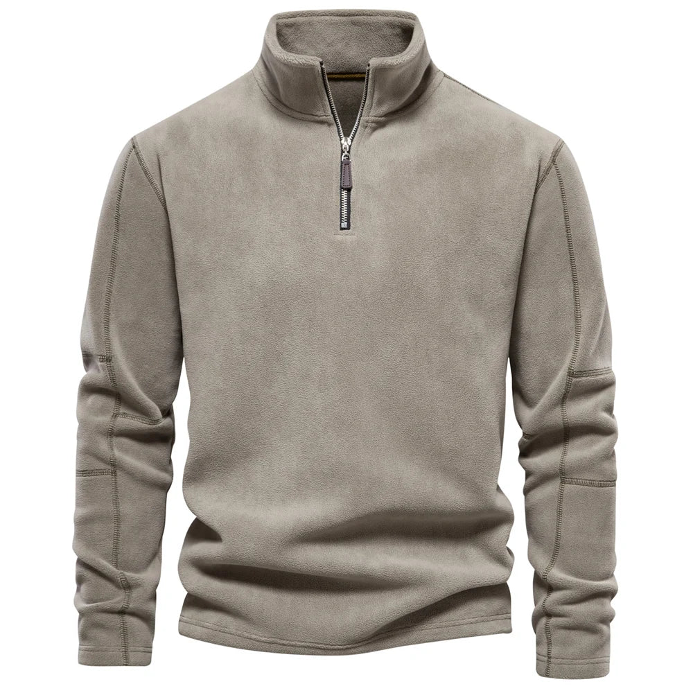 Arden Men's fleece quarter zip pullover sweater