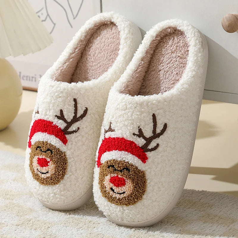 Hollyco Christmas Women's plush house slippers