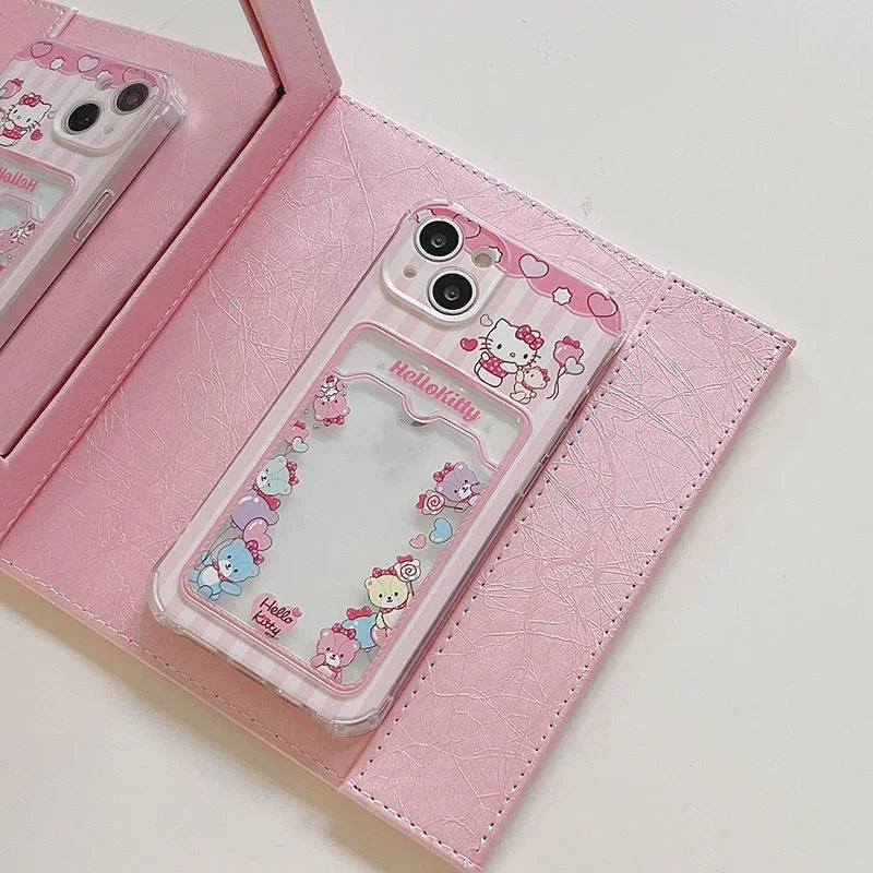 Hello Kitty polaroid/card slot iPhone case
