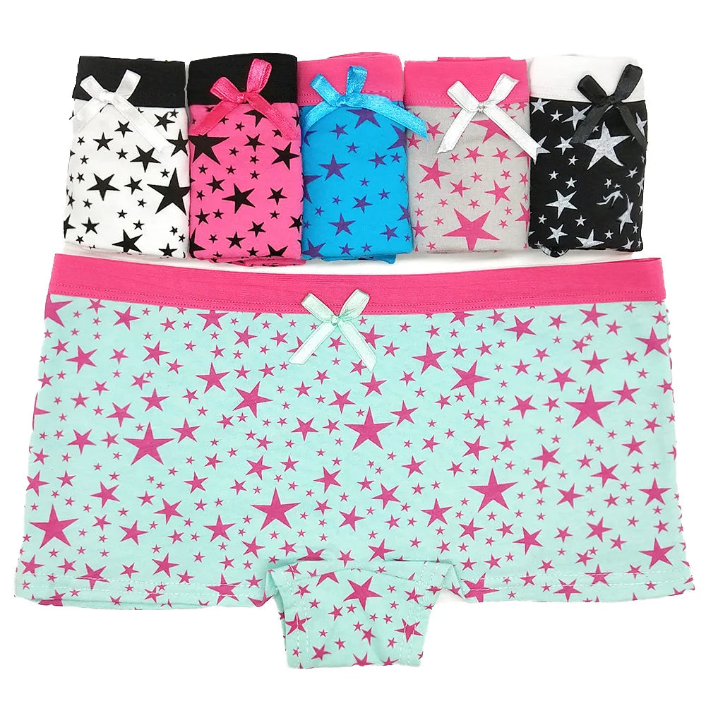 Lomi3 Women's Y2K 5 Pc star boy short panties set