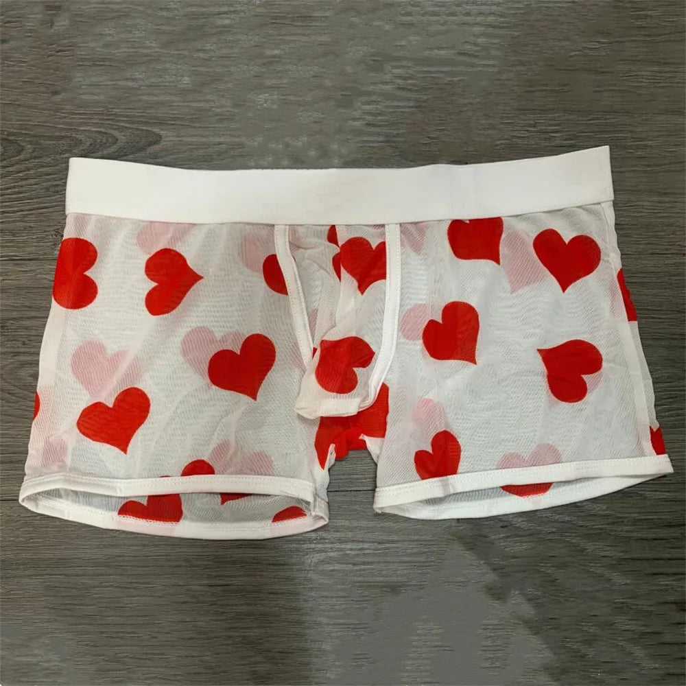 Arden Men's transparent valentines boxers