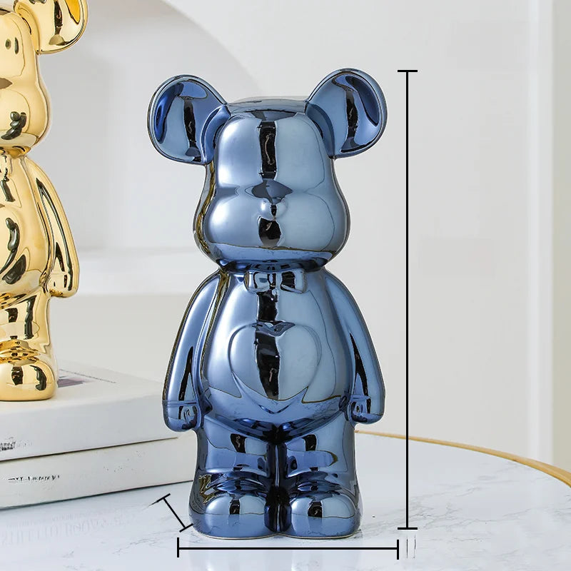 Cassora 27cm ceramic teddy bear decorative figure