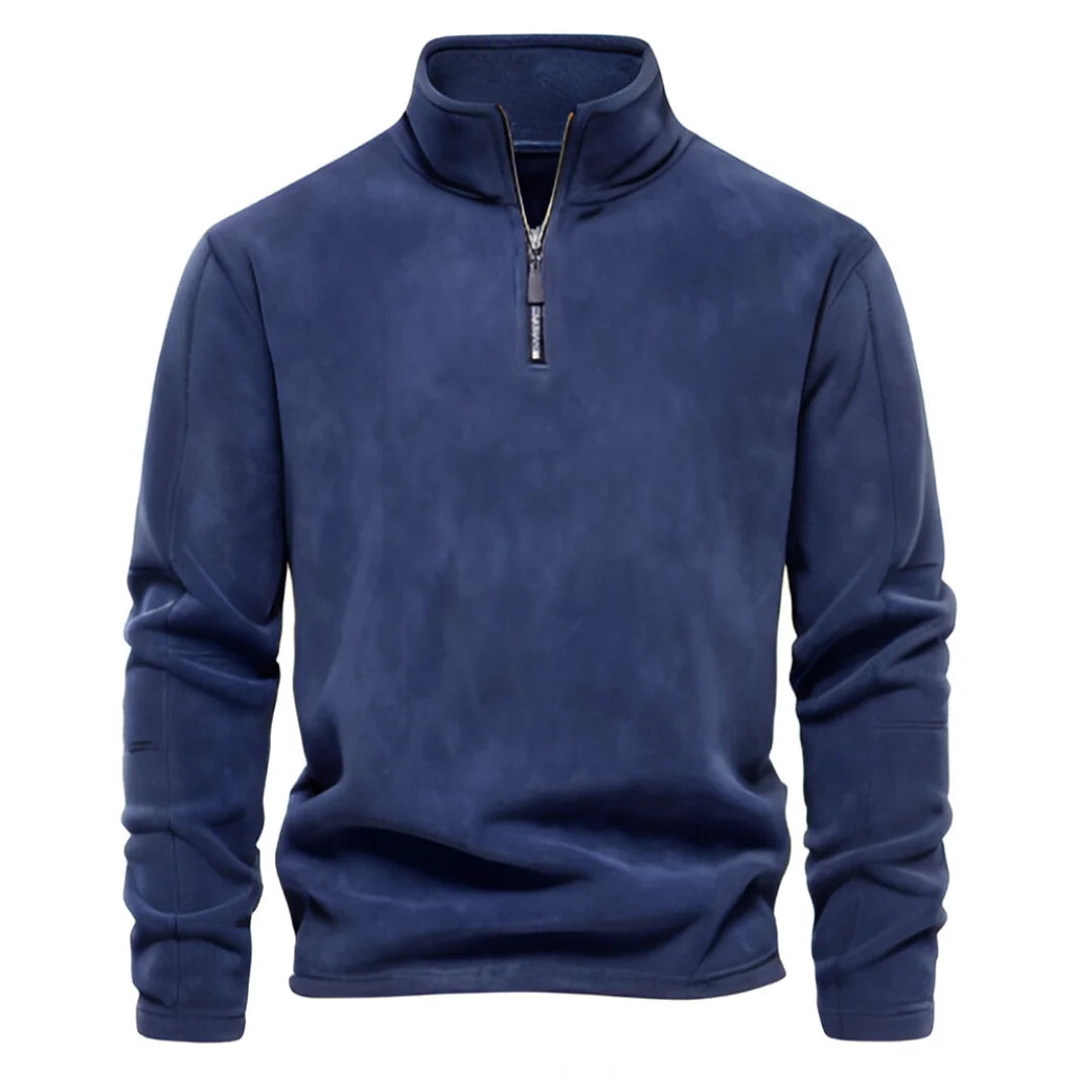 Arden Men's fleece quarter zip pullover sweater