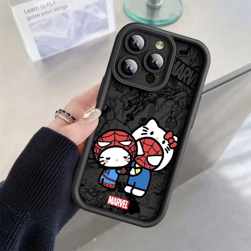 Marvel Spiderman Hello Kitty iPhone Case