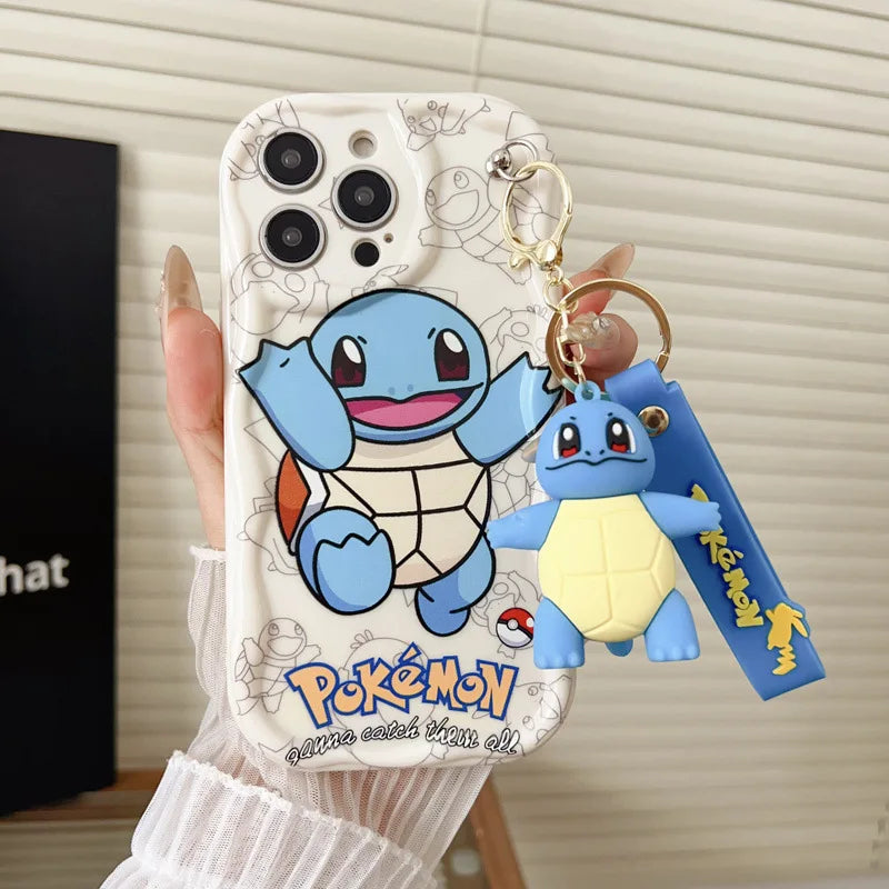 Pokemon iPhone case with charm wrist band