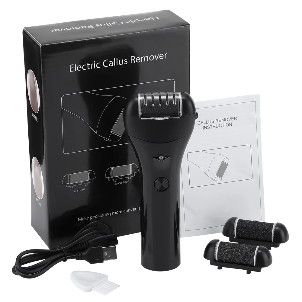 Navo Men's 6 Pc electric foot callus remover set