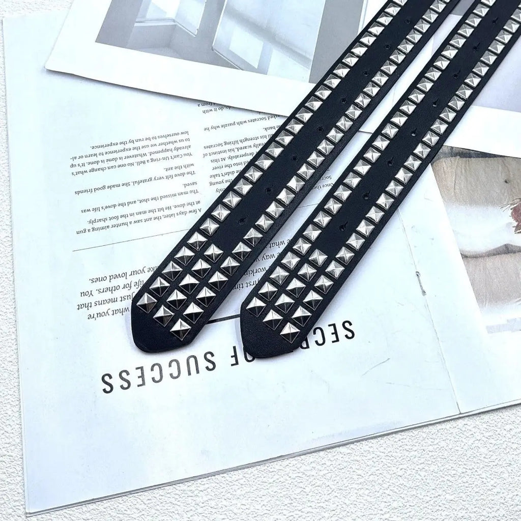 Lomi3 Women's Y2K studded bling DC belt