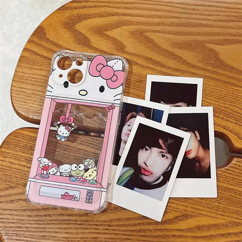 Hello Kitty polaroid/card slot iPhone case