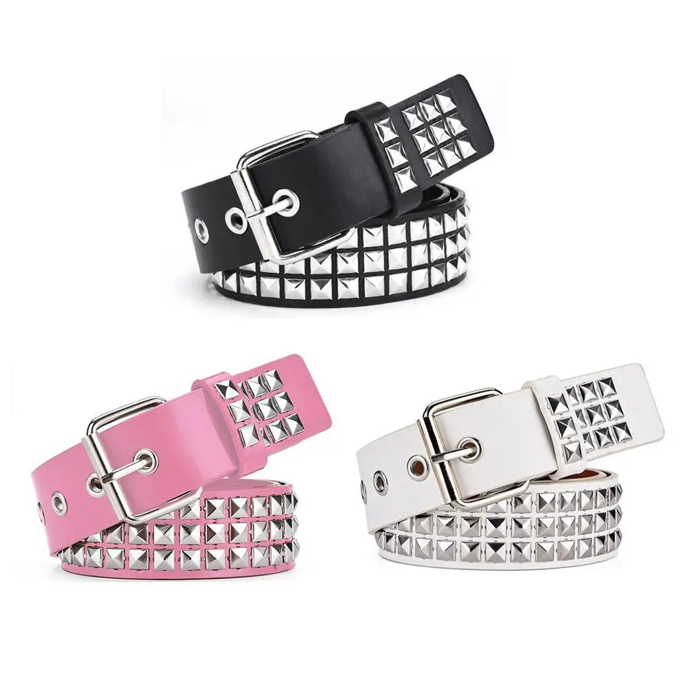 Lomi3 Women's Y2K grunge stud belt