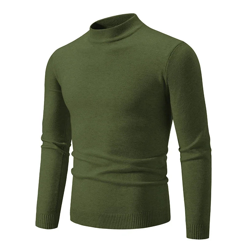 Ardeb Men's light knit turtle neck