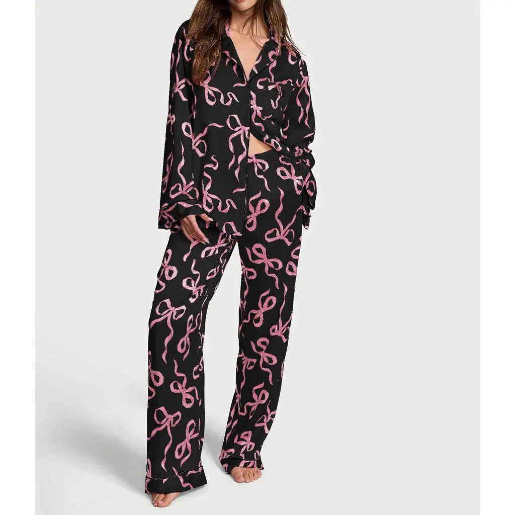 Veloura Women's 2 Pc satin pajama set