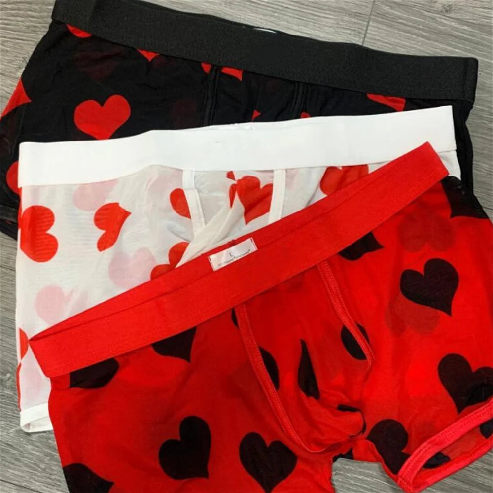 Arden Men's transparent valentines boxers
