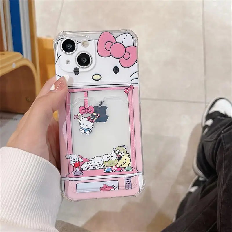 Hello Kitty polaroid/card slot iPhone case