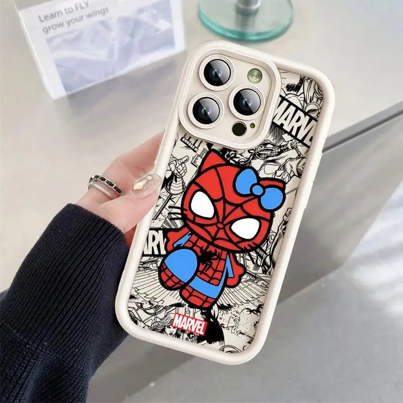Marvel Spiderman Hello Kitty iPhone Case