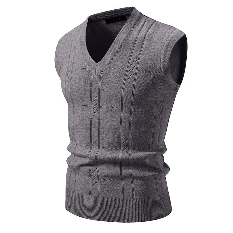 Arden Men's solid knit vest